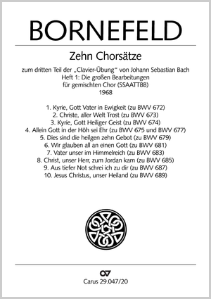 Chorsätze II zu Bachs Clavierübung Sammlung