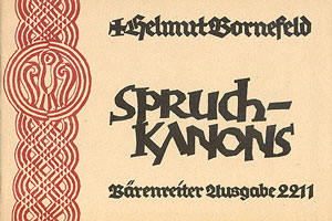 Spruchkanons zu zwei bis acht Stimmen Recueil