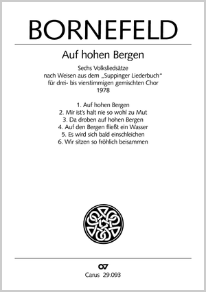 Auf hohen Bergen. Sechs schwäbische Volkslieder Collection