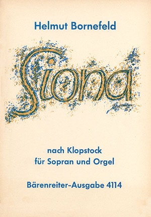 Siona Ode nach Klopstock Partitur