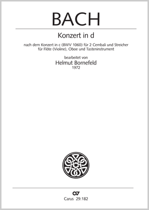 Thumbnail: Johann Sebastian Bach / Helmut Bornefeld (arr.): Konzert in d
