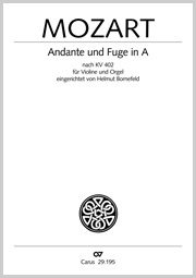 Thumbnail: Wolfgang Amadeus Mozart / Helmut Bornefeld (arr.): Andante und Fuge in A