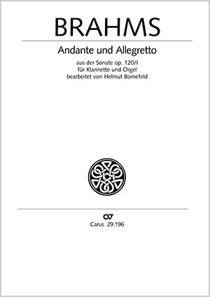 Andante und Allegretto aus: Sonate für Klarinette und Klavier Package