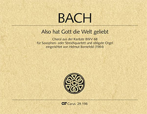 Thumbnail: Johann Sebastian Bach / Helmut Bornefeld (arr.): Also hat Gott die Welt geliebt