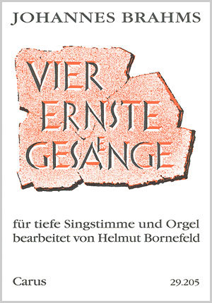 Thumbnail: Johannes Brahms: Vier ernste Gesänge op. 121 (arr Bornefeld)