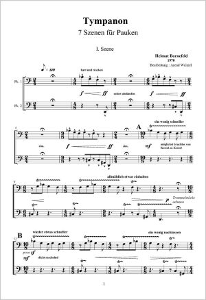 Helmut Bornefeld: Tympanon - Noten | Carus-Verlag