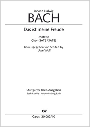 Das ist meine Freude Motette Partitur, nur deutsch, Coro SATB/SATB