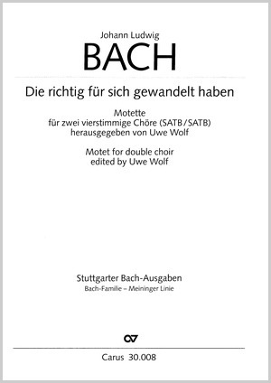 Die richtig für sich gewandelt haben Motette Partitur