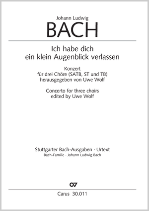 Ich habe dich ein klein Augenblick verlassen Motette Partitur