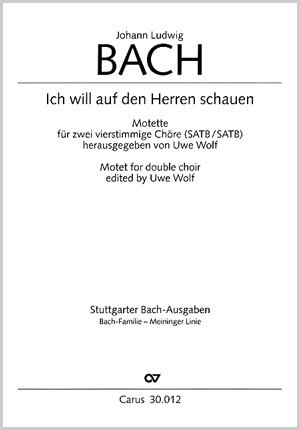 Ich will auf den Herren schauen Motette Partitur