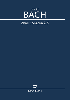 Zwei Sonaten à 5 Score, First edition
