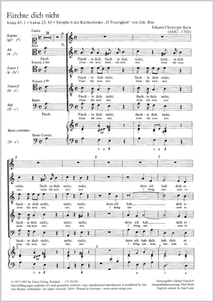 Be not afraid Score