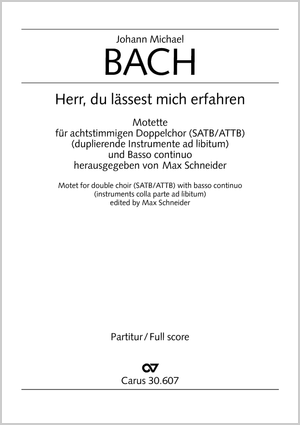 Thumbnail: Johann Michael Bach: Herr, du lässest mich erfahren