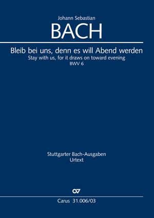 Bleib bei uns, denn es will Abend werden Cantate pour le 2ème jour de Pâques Réduction piano-chant
