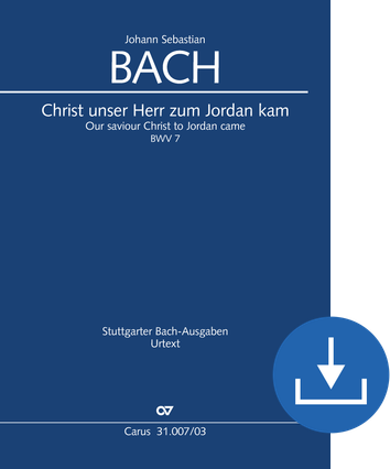 Christ unser Herr zum Jordan kam Cantate pour le Saint-Jean Réduction piano-chant (téléchargement), fichier pdf