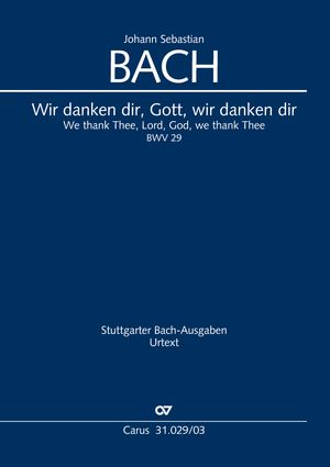 We thank Thee, Lord, God, we thank Thee, Lord Cantata for the Town council election Vocal score