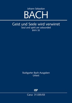 Geist und Seele wird verwirret Cantate pour le 12e dimanche après la Trinité Réduction piano-chant