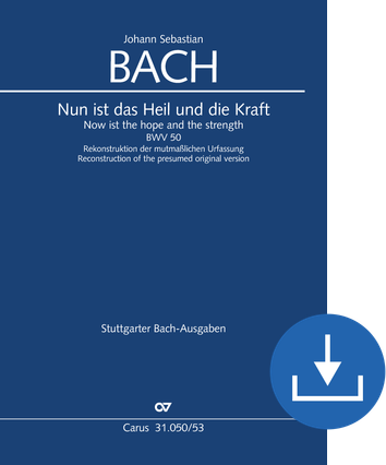 A maintenant l'espoir et la force Mouvement de cantate pour la Saint Michel. Reconstruction Reinhold Kubik Réduction piano-chant (téléchargement), fichier pdf