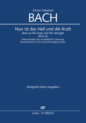 Johann Sebastian Bach / Reinhold Kubik (arr.): A maintenant l'espoir et la force - Partition | Carus-Verlag