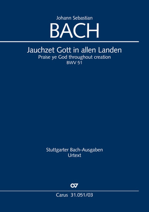 Jauchzet Gott in allen Landen Cantate pour le 15ème dimanche après la Trinité Réduction piano-chant