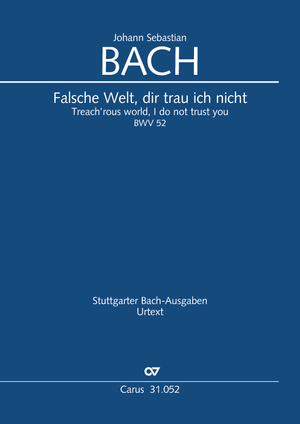 Thumbnail: Johann Sebastian Bach: Treach'rous world, I do not trust you