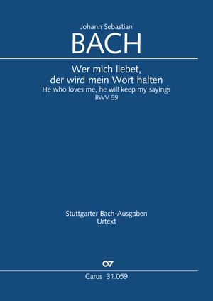 Wer mich liebet, der wird mein Wort halten Cantate pour le dimanche de Pentecôte Conducteur