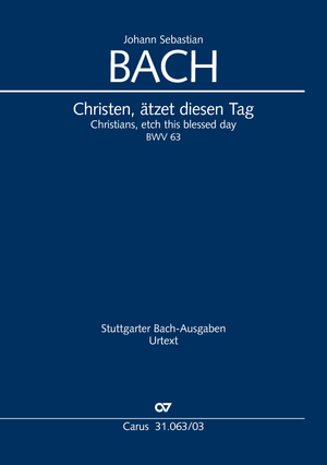 Christians, etch this blessed day Cantata for the 1st day of Christmas Vocal score