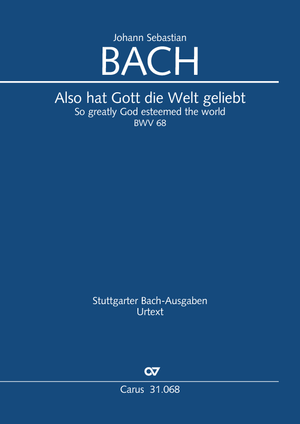 So greatly God esteemed the world Cantata for the 2nd day of Pentecost Full score