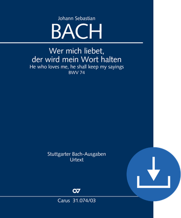 He who loves me, he shall keep my sayings Cantata for Whit Sunday Vocal score digital (download), pdf file