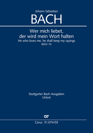 He who loves me, he shall keep my sayings Cantata for Whit Sunday Vocal score