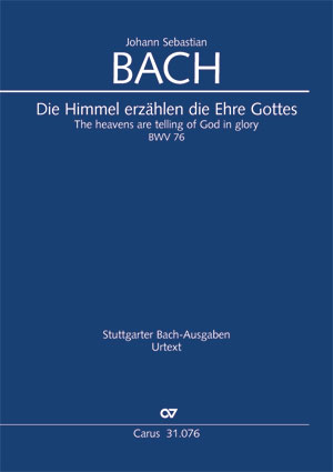 Johann Sebastian Bach: Les cieux racontent la gloire de Dieu - Partition | Carus-Verlag