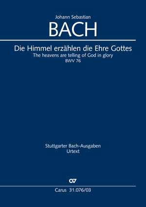 Die Himmel erzählen die Ehre Gottes Kantate zum 2. Sonntag nach Trinitatis bzw. zum Reformationsfest Klavierauszug