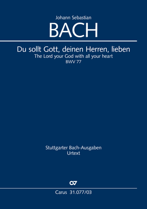 Du sollt Gott, deinen Herren, lieben Cantate pour le 13ème dimanche après la Trinité Réduction piano-chant