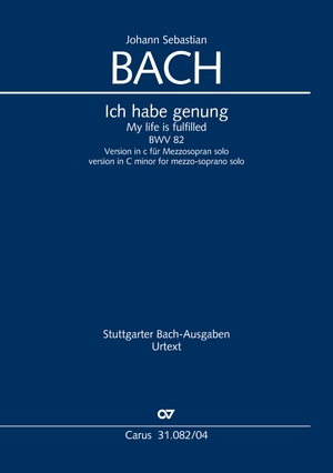 Johann Sebastian Bach: Ich habe genung - Noten | Carus-Verlag