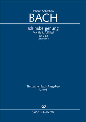 Johann Sebastian Bach: Ich habe genung - Partition | Carus-Verlag