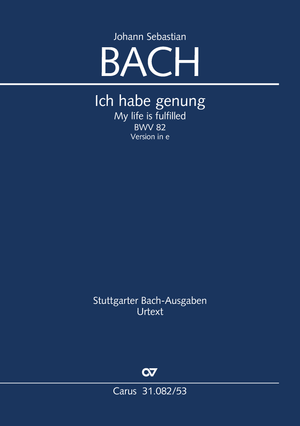 My life is fulfilled Cantata for the Purification of Mary Vocal score