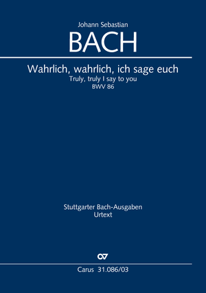 Wahrlich, wahrlich, ich sage euch Cantate pour le dimanche Rogate Réduction piano-chant