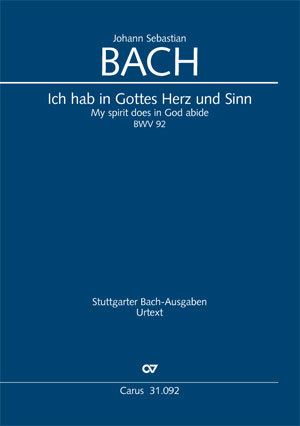 Johann Sebastian Bach: My spirit does in God abide - Sheet music | Carus-Verlag