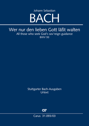 All those who seek God’s sov’reign guidance Cantata for the 5th Sunday after Trinity Vocal score