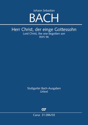 Herr Christ, der einge Gottessohn Cantate pour le 18e dimanche après la Trinité Réduction piano-chant