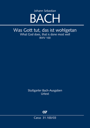 Was Gott tut, das ist wohlgetan Cantate pour la cérémonie de mariage Réduction piano-chant