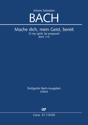 Mache dich, mein Geist, bereit Cantate pour le 22ème dimanche après la Trinité Réduction piano-chant