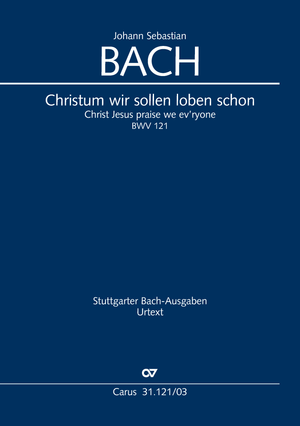 Christ Jesus praise we ev’ryone Cantata for the 2nd day of Christmas Vocal score