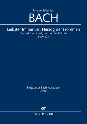 Dearest Immanuel, Lord of the Faithful Cantata for Epiphany Vocal score
