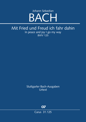 Mit Fried und Freud fahr ich dahin Kantate zu Mariae Reinigung Dirigierpartitur