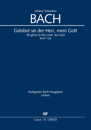 All glory to the Lord, our God Cantata for Trinity Sunday Vocal score