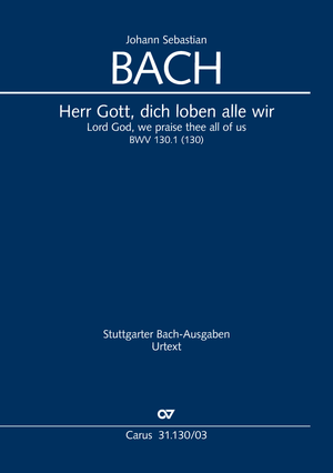 Herr Gott, dich loben alle wir Cantate pour la Saint Michel Réduction piano-chant
