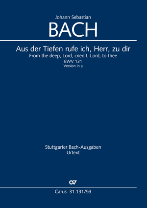 Aus der Tiefen rufe ich, Herr, zu dir (Version in a) Kantate für einen Bußgottesdienst Klavierauszug