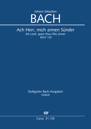 Ah Lord, spare thou this sinner Cantata for the 3rd Sunday after Trinity Full score