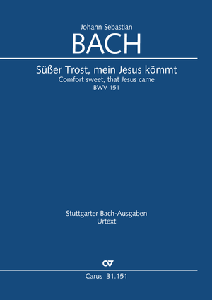 Comfort sweet, that Jesus came Cantata for the 3rd Sunday of Christmas (1st version) Full score